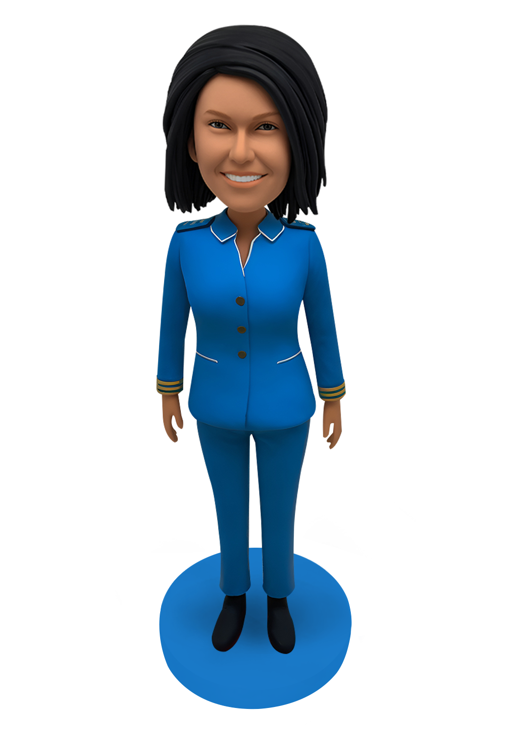 Airline Stewardess Custom Bobblehead-1