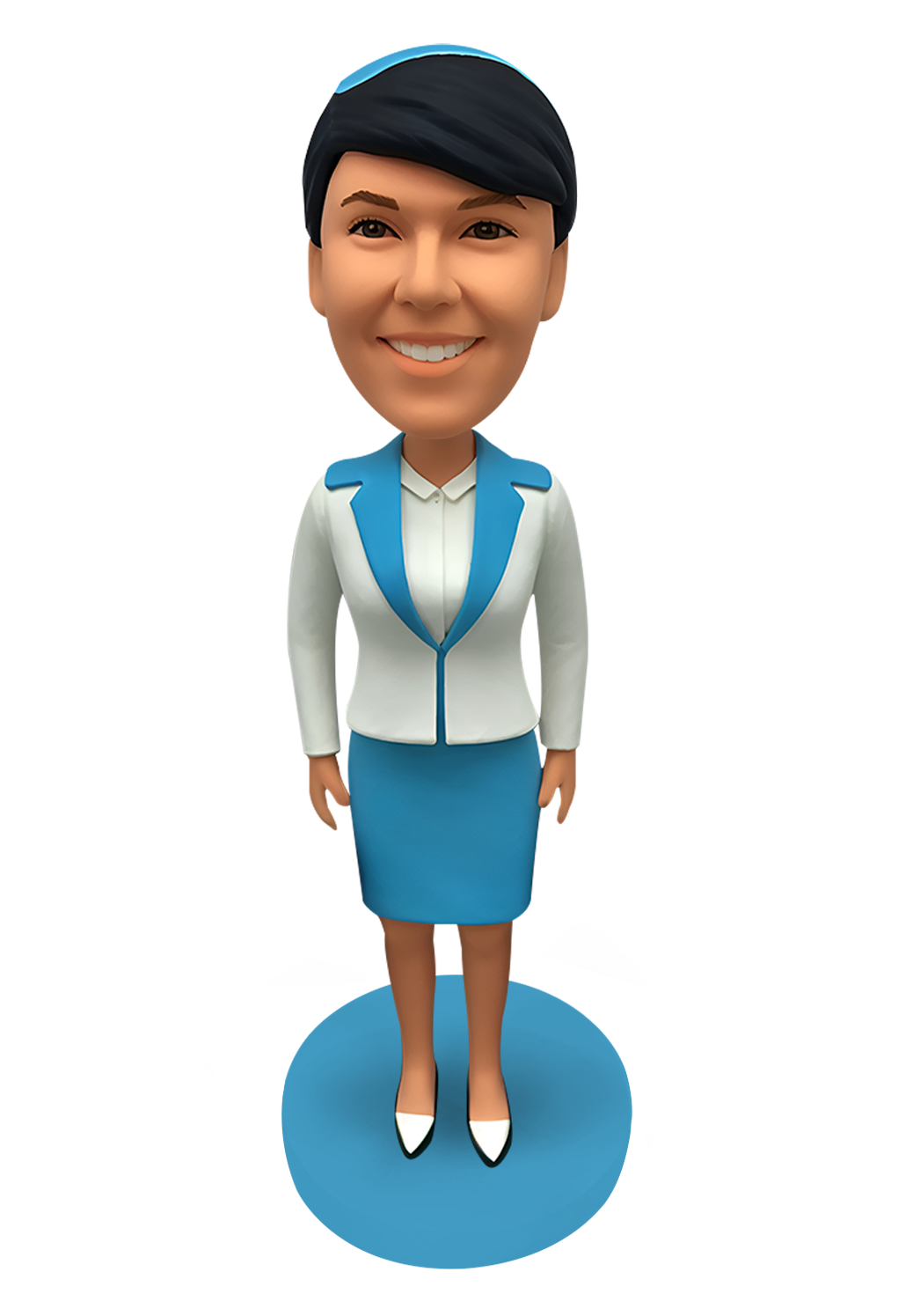 Airline Stewardess Custom Bobblehead-2