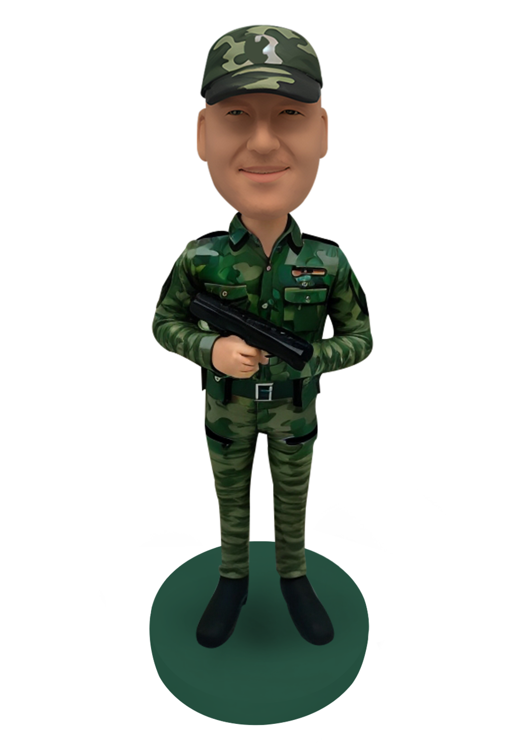 Army with Gun Custom Bobblehead