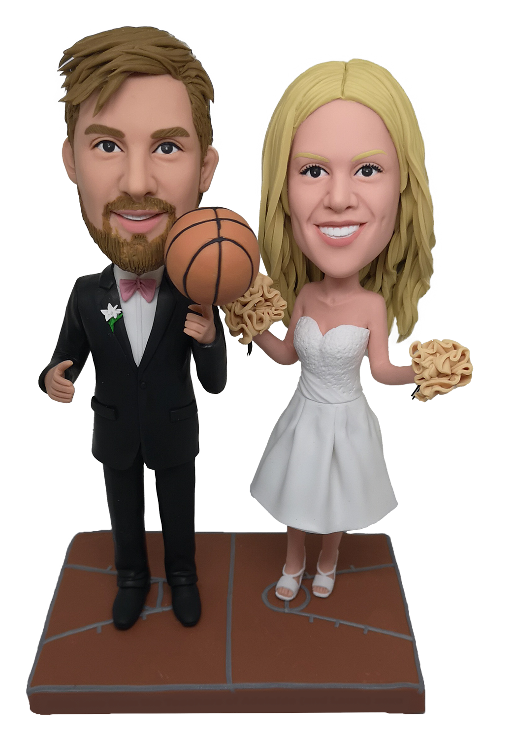 Basketball Couple Custom Bobbleheads-2