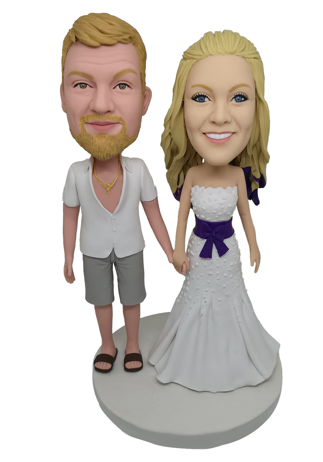 Beach Wedding Custom Bobbleheads-2