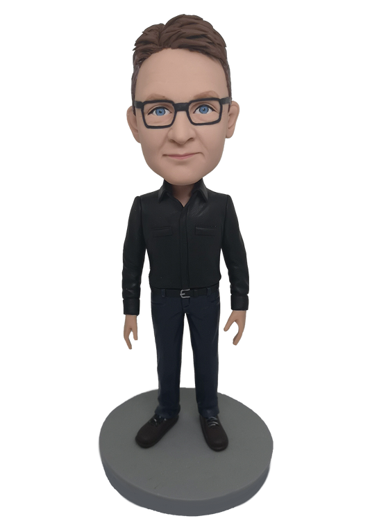 Black Shirt Custom Bobblehead