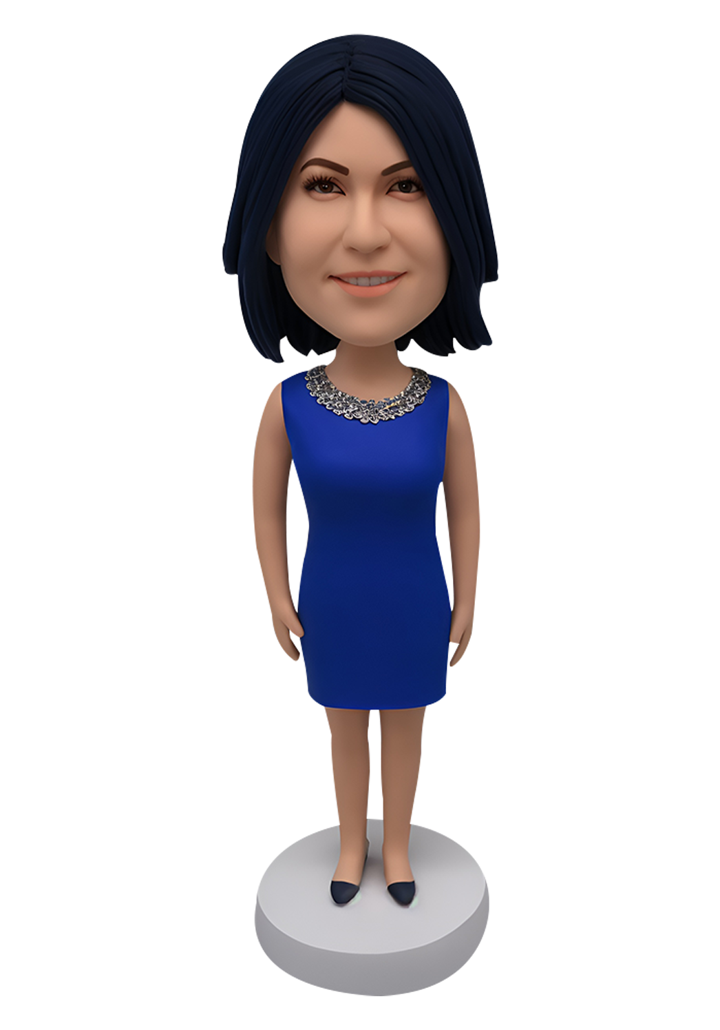 Blue Evening Dress Custom Bobblehead-8