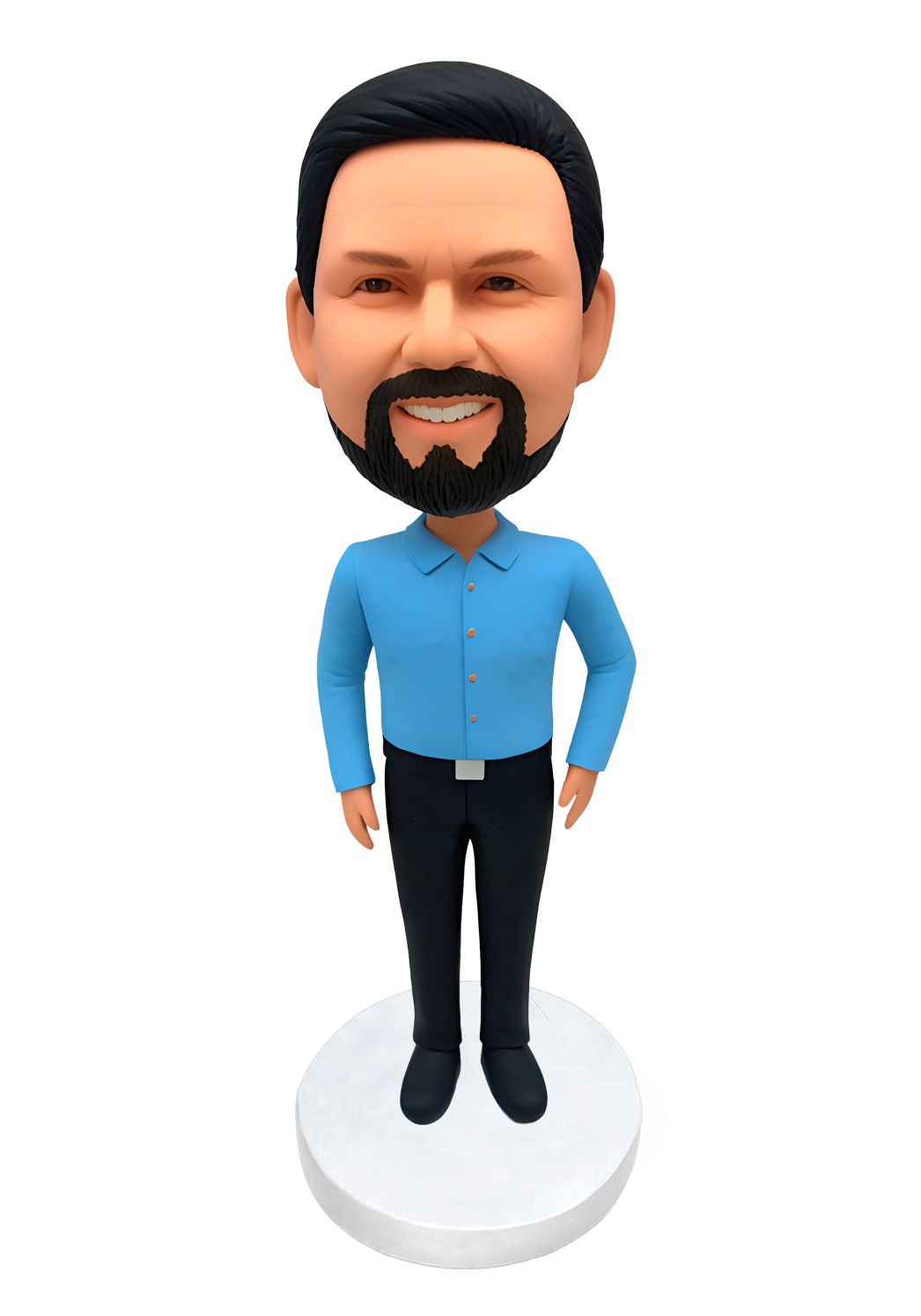 Blue Shirt Man Custom Bobblehead