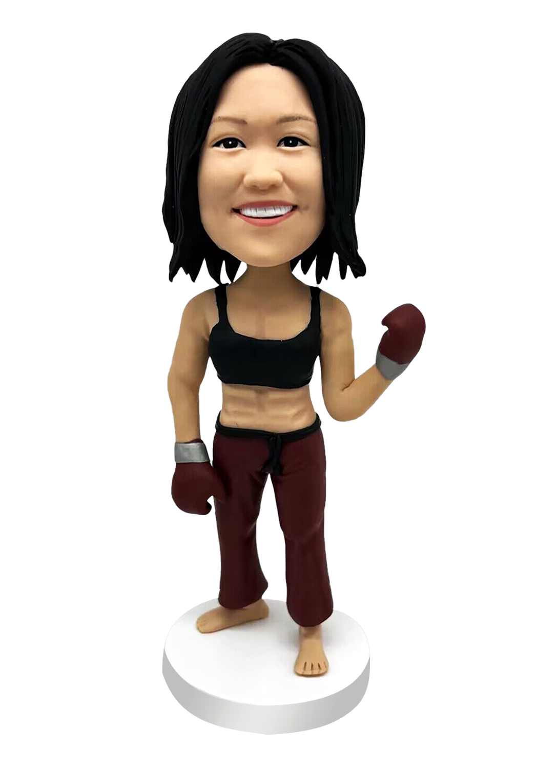 Boxing Girl Custom Bobblehead