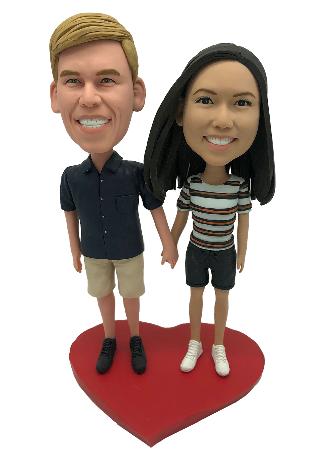 Casual Couple Custom Bobbleheads-1