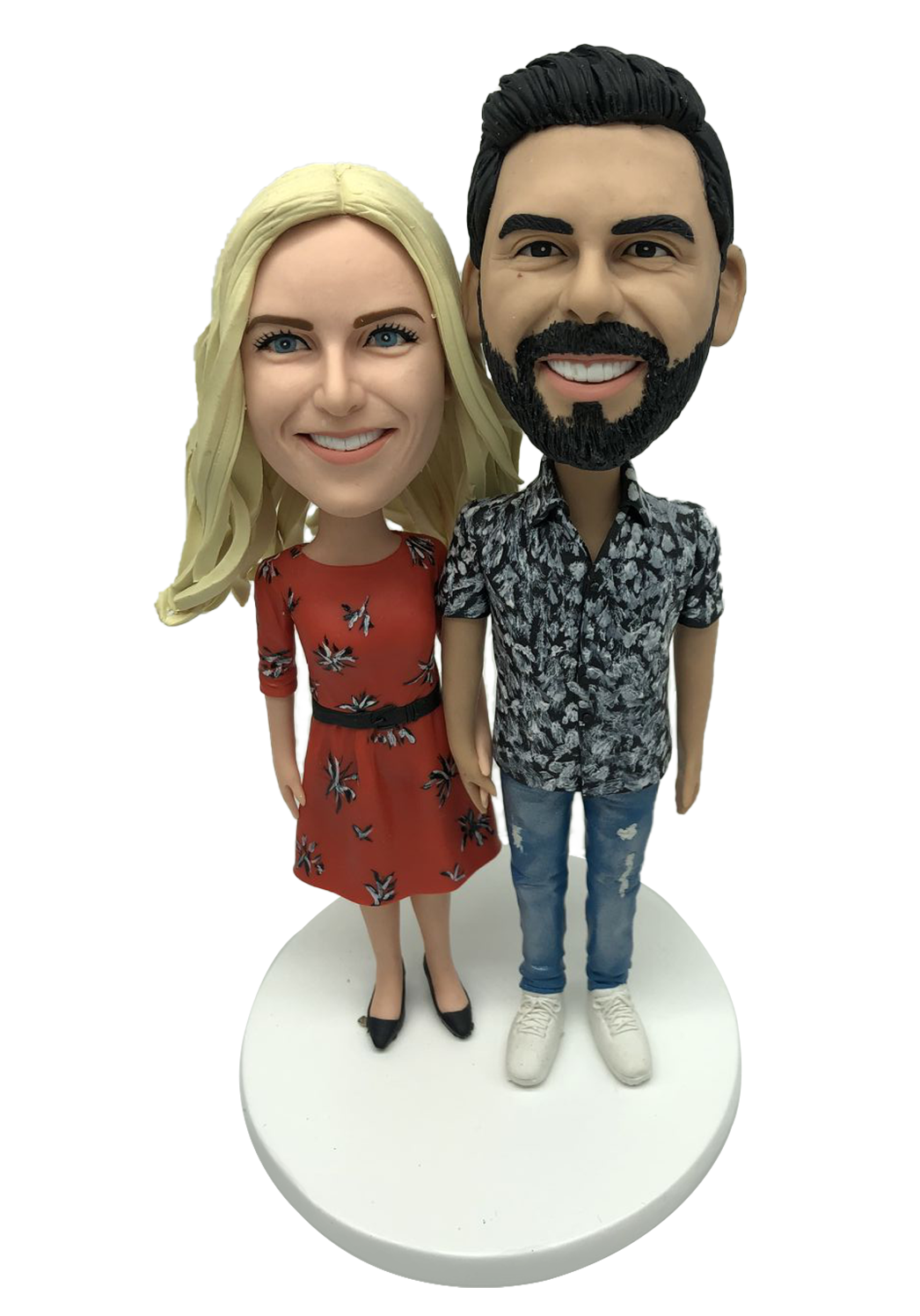 Casual Couple Custom Bobbleheads-2