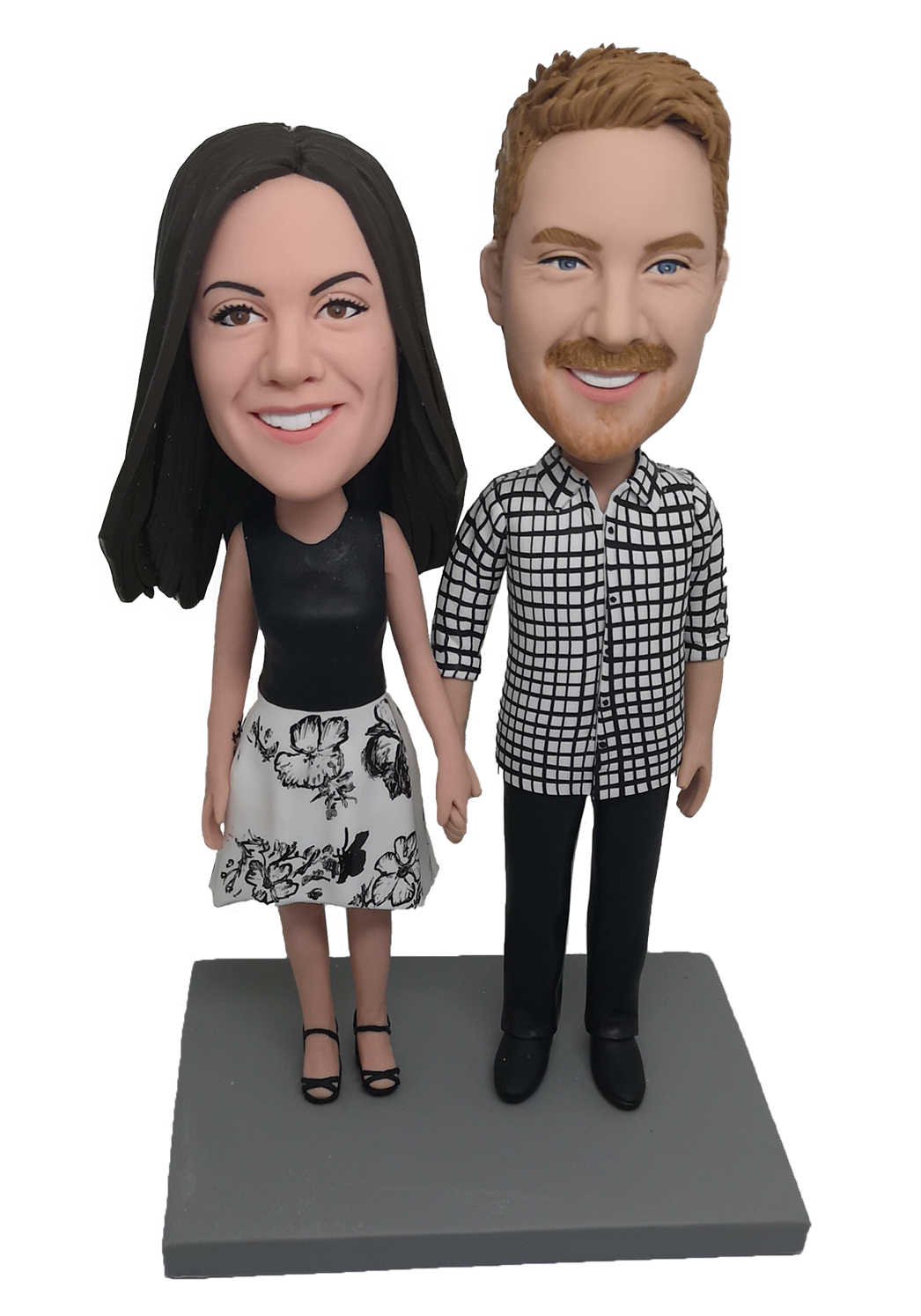 Casual Couple Custom Bobbleheads-4