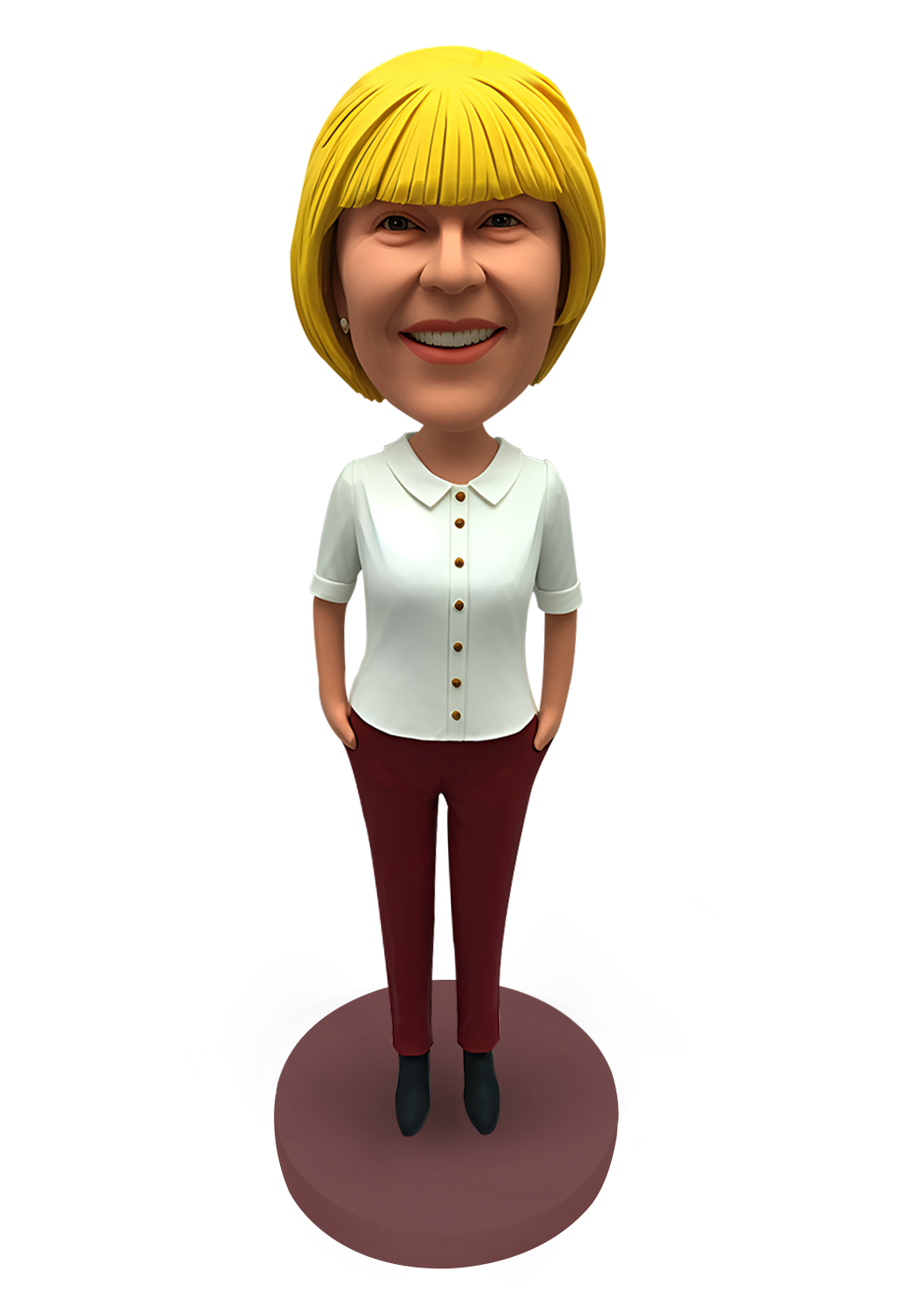 Elegant Woman Custom Bobblehead-3