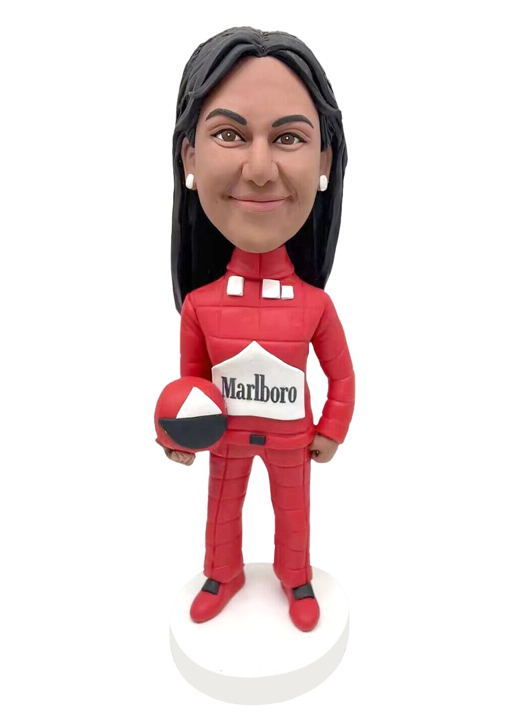 Female F1 Racer Custom Bobblehead