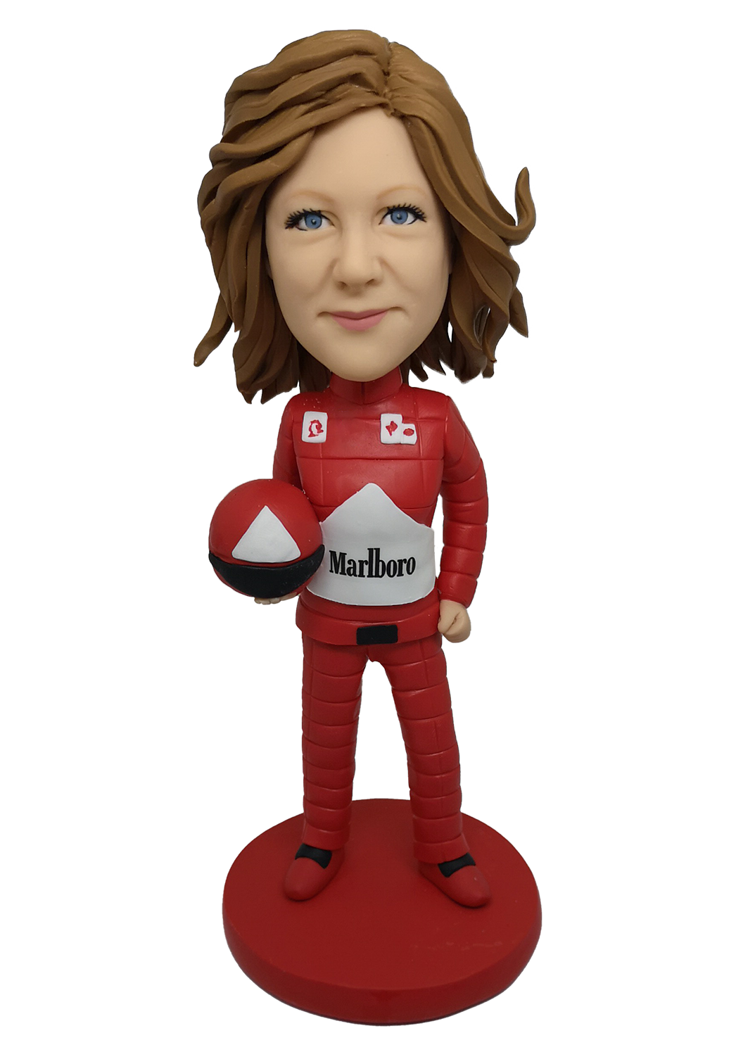 Female F1 Racer Custom Bobblehead
