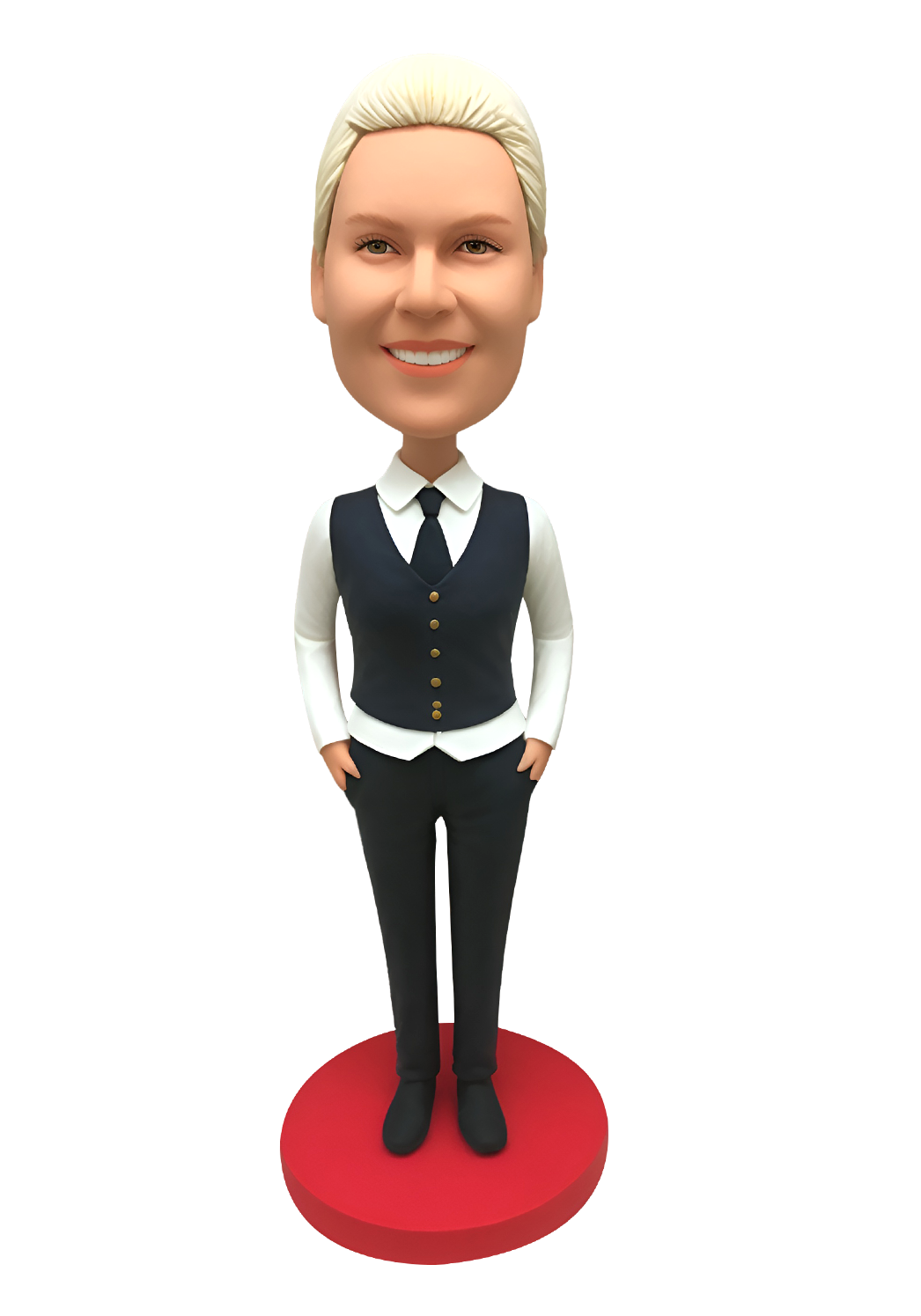 Female Receptionist Custom Bobblehead