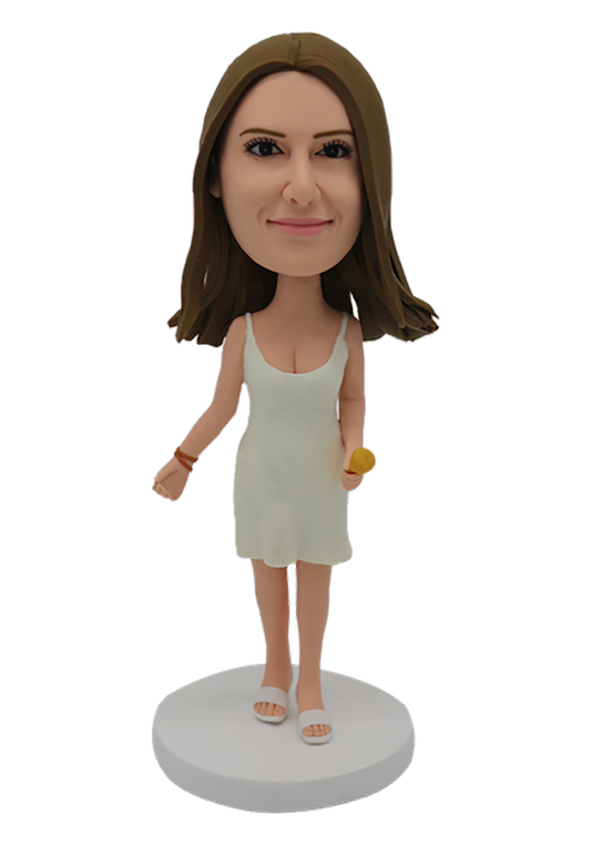 Female Singer Custom Bobblehead-1