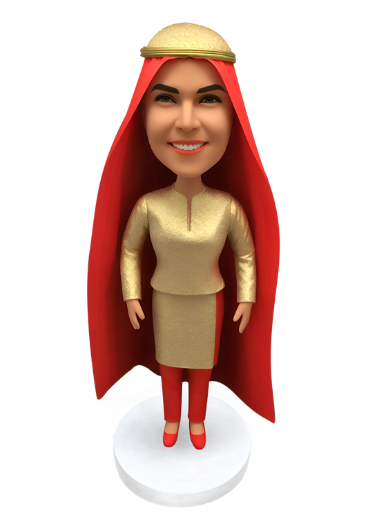 Female in Arab Dress Custom Bobblehead-1