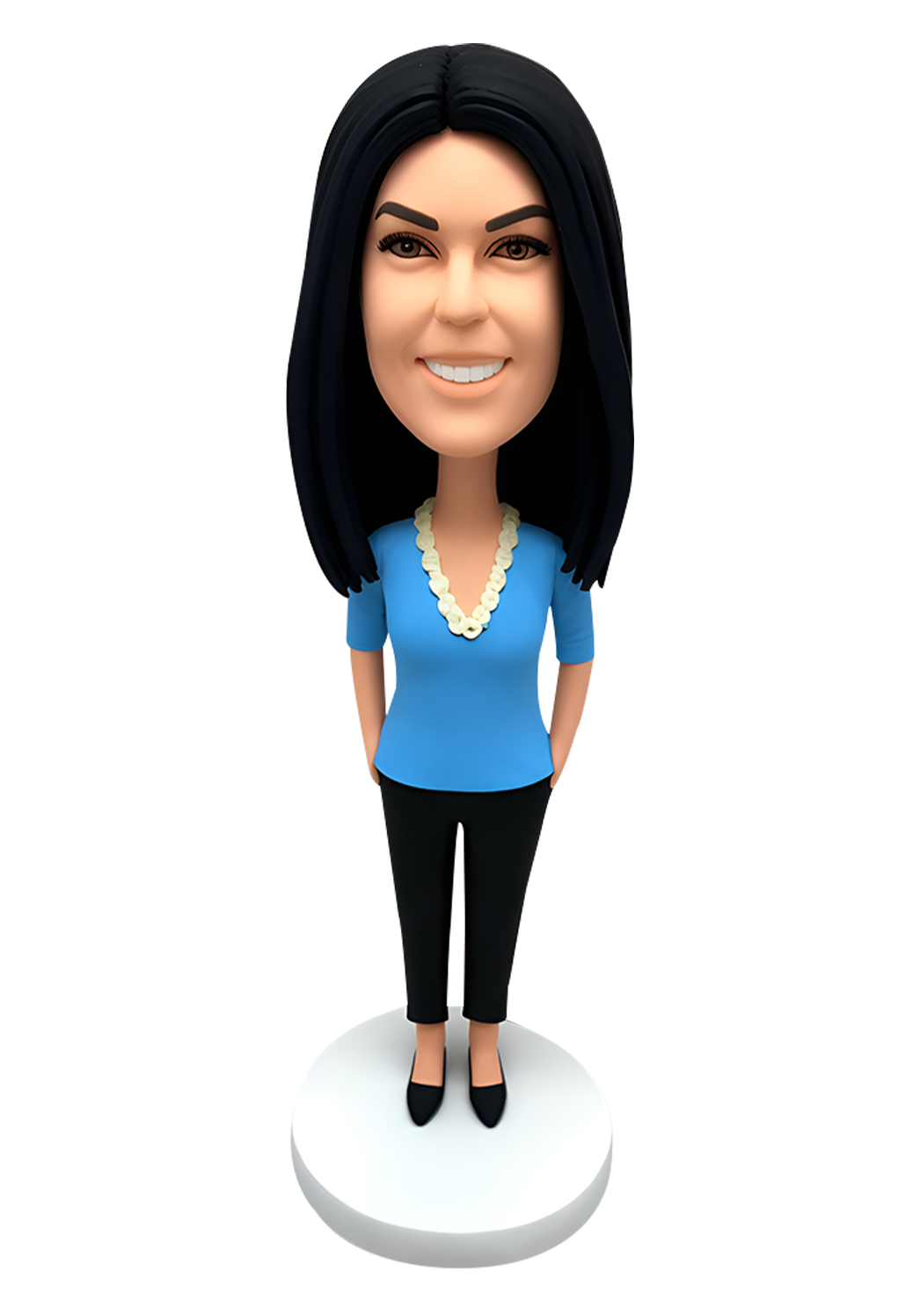 Female in Blouse Custom Bobblehead