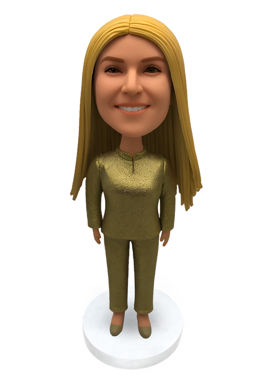 Female in Muslim Dresses Custom Bobblehead