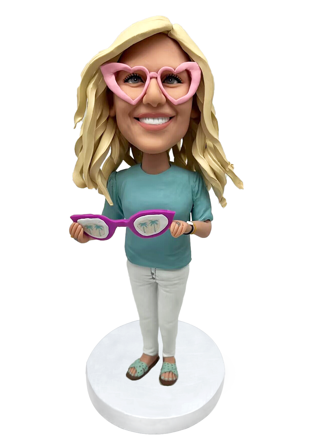 Female with Heartshape Glasses