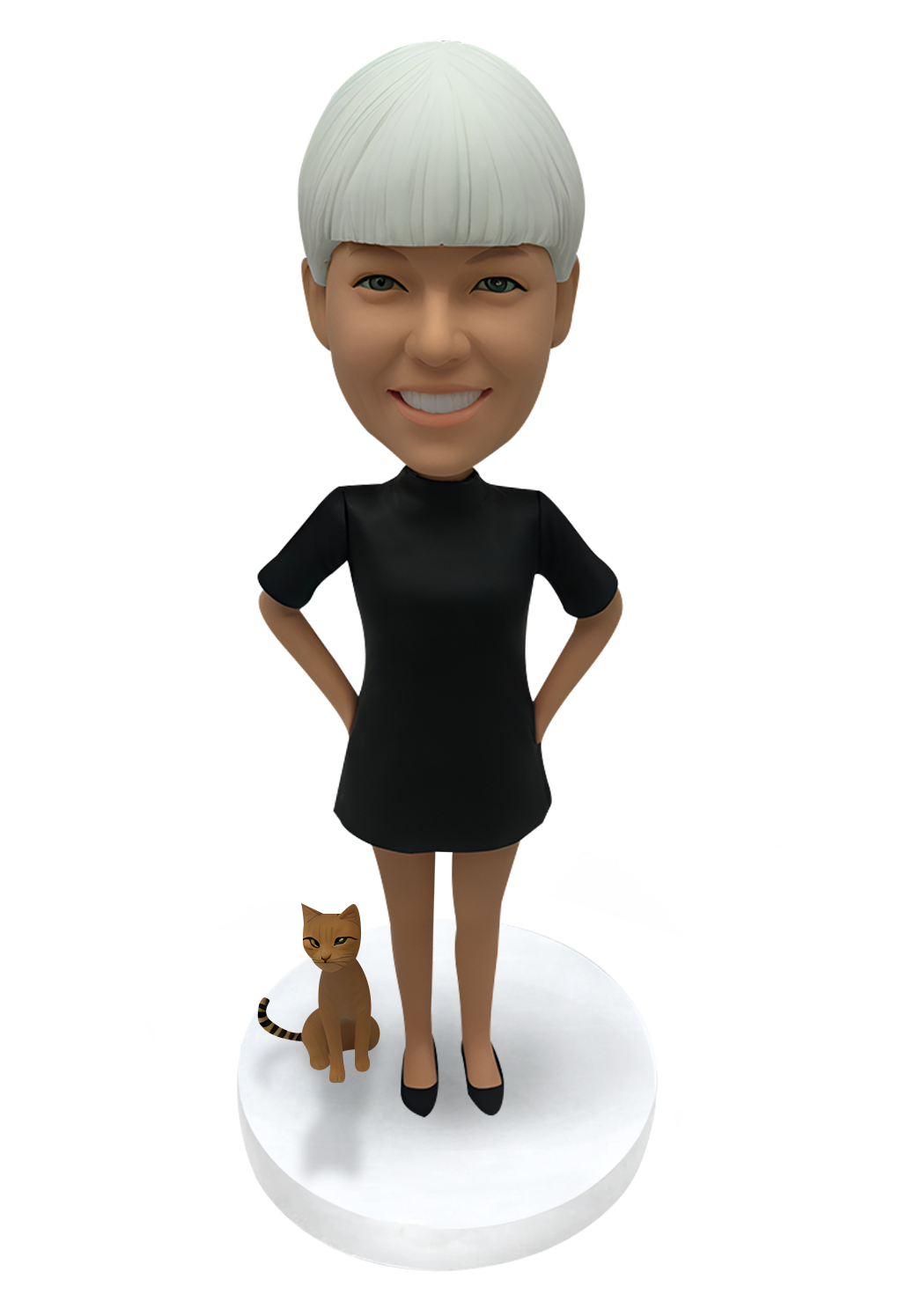 Girl and Cat Custom Bobblehead