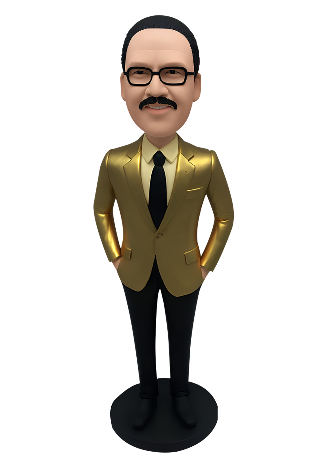 Gold Suit Man Cusom Bobblehead-1