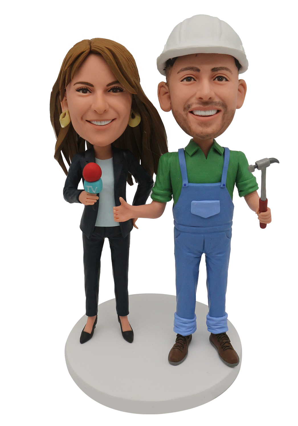Journalist and Techician Wedding Bobbleheads