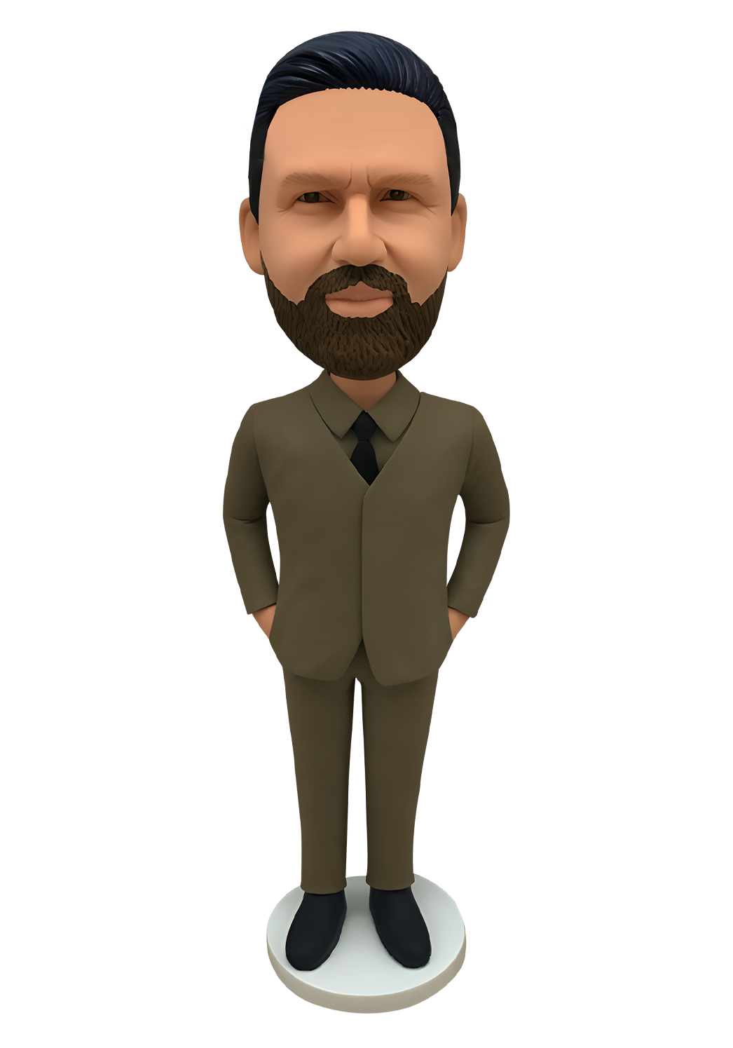 Khaki Suit Man Custom Bobblehead