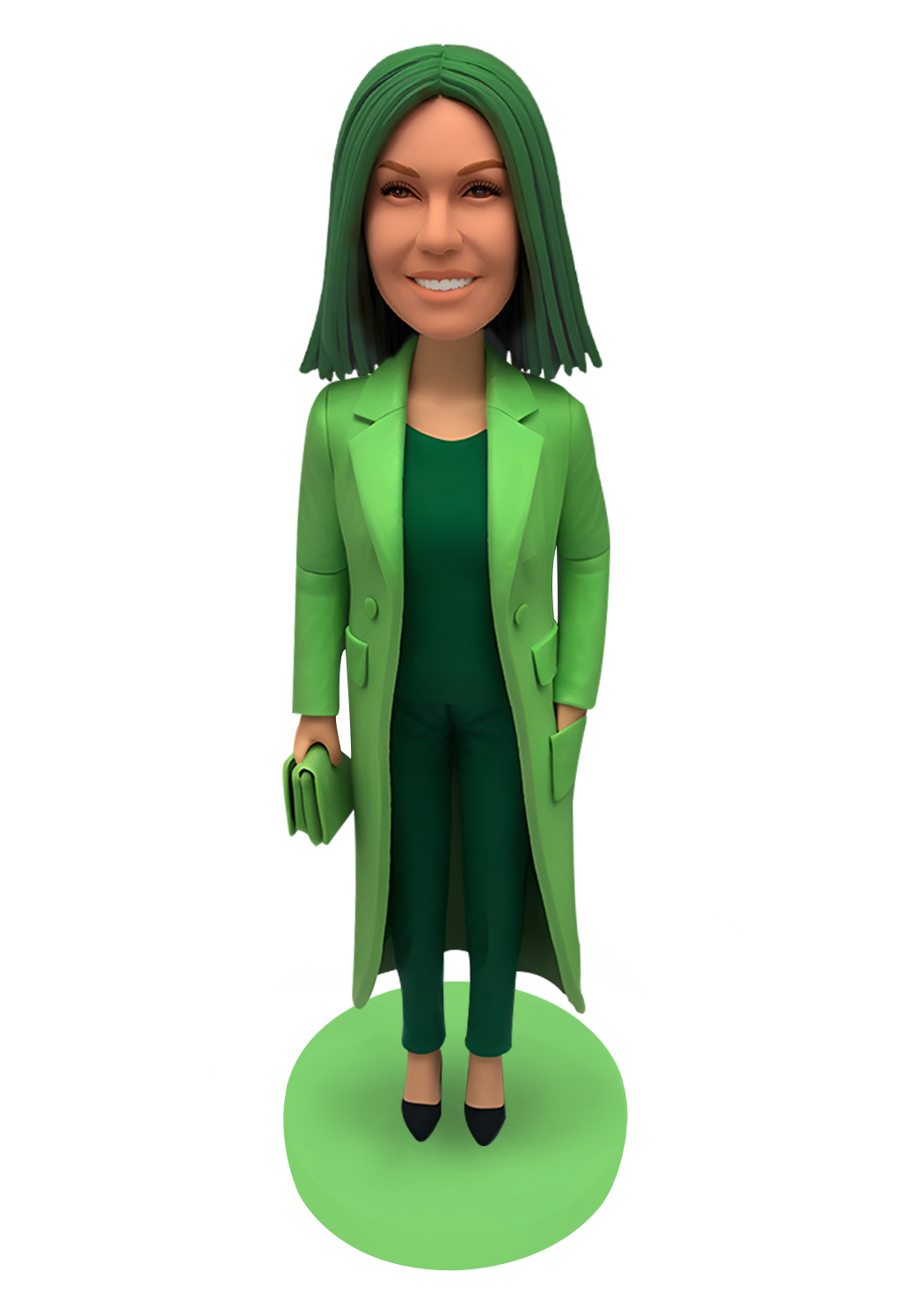 Lady with Bag Custom Bobblehead-3