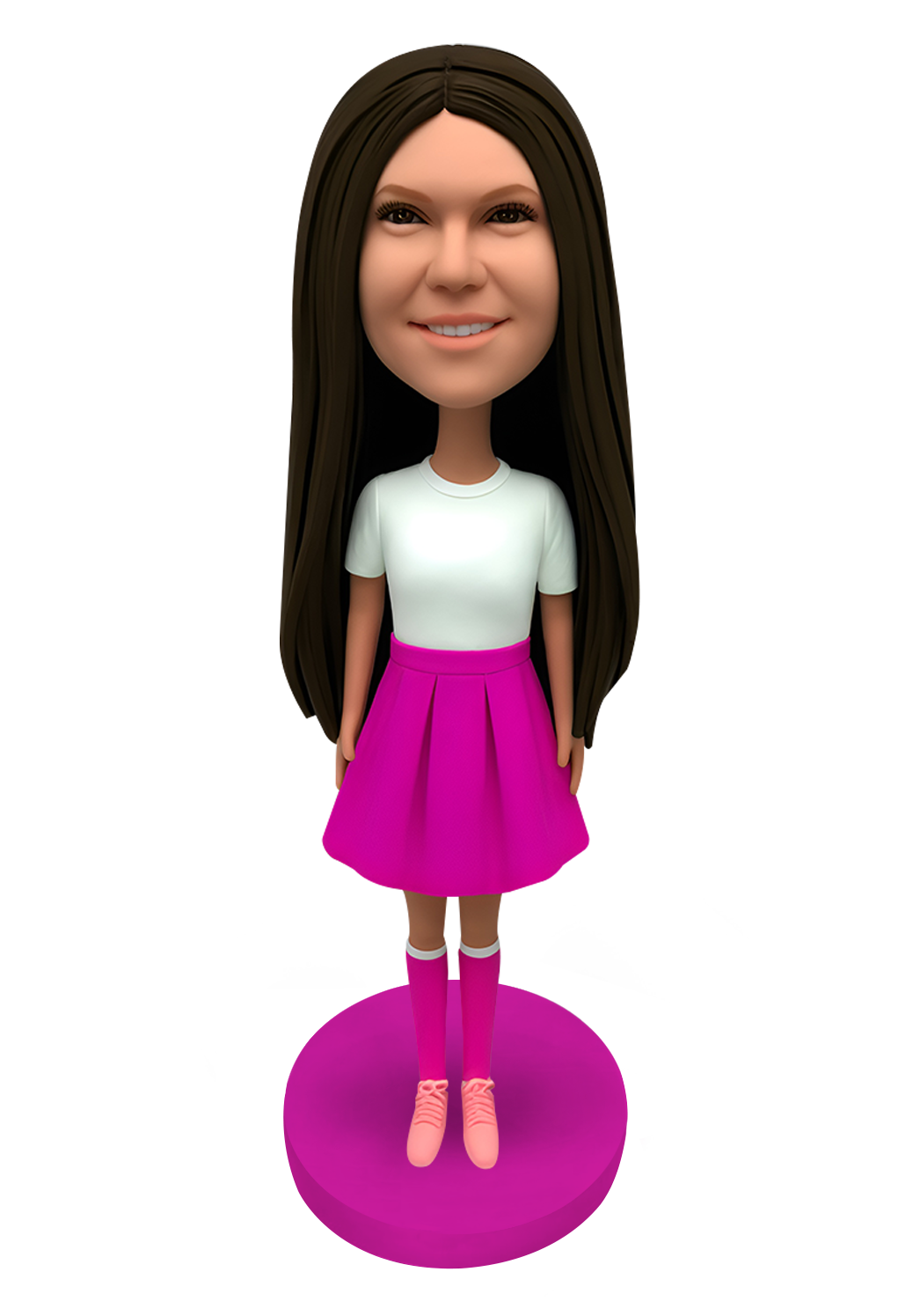 Long Socks Girl Custom Bobblehead-2