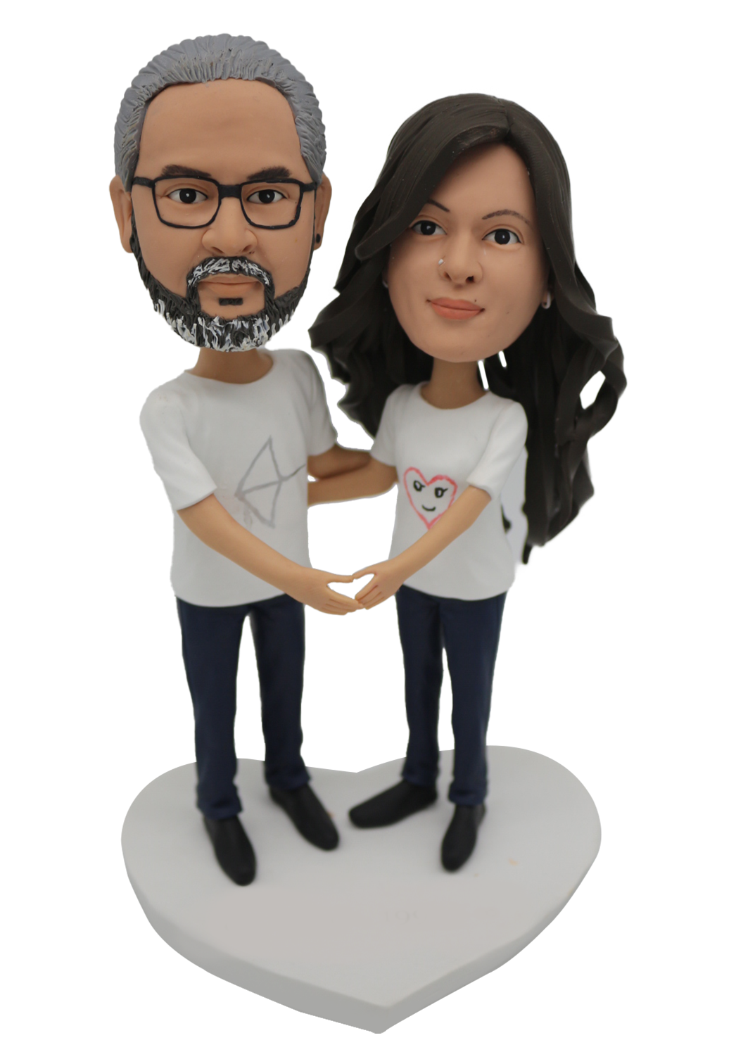 Loving Couple Custom Bobbleheads