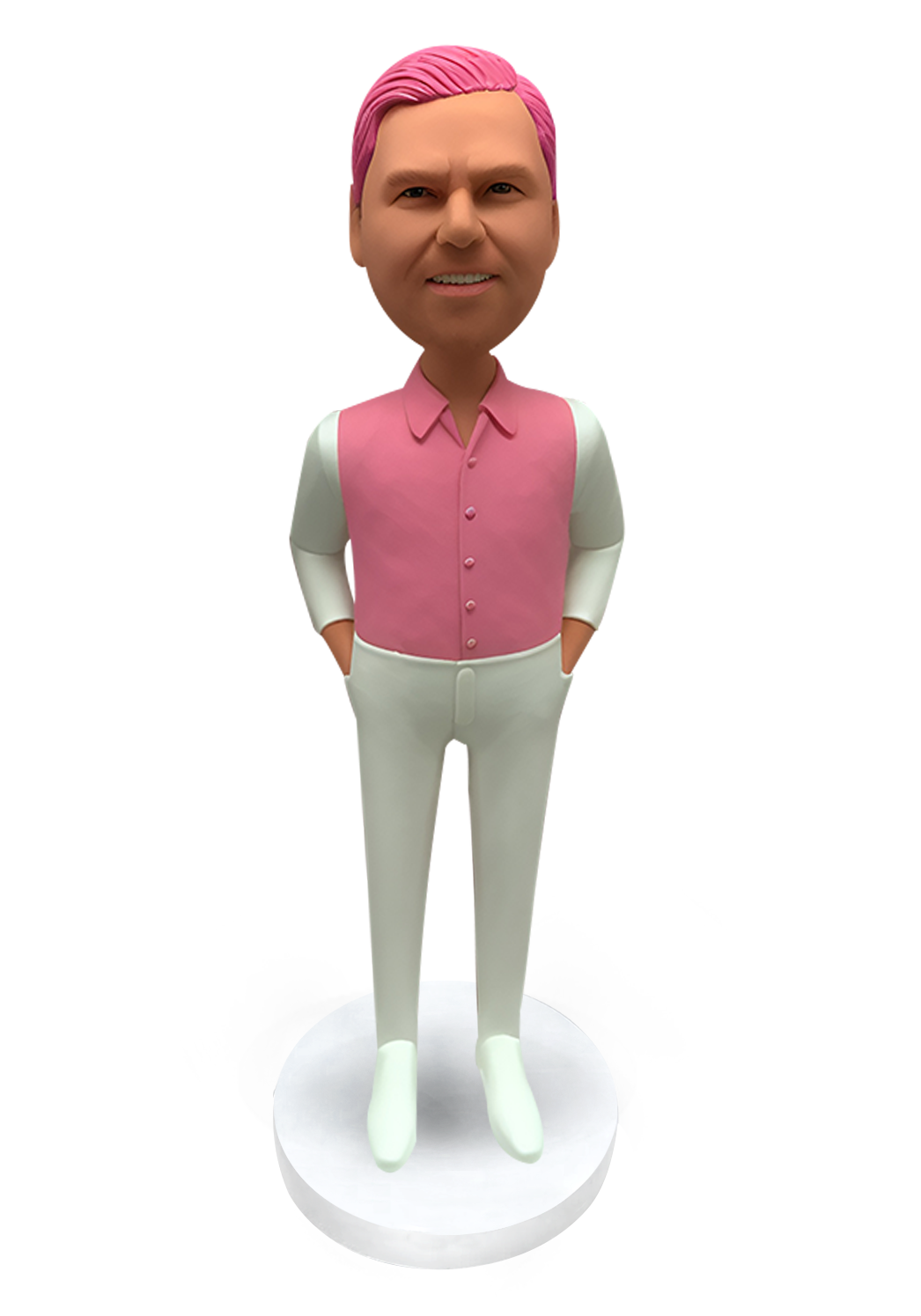 Pink Vest Custom Bobblehead
