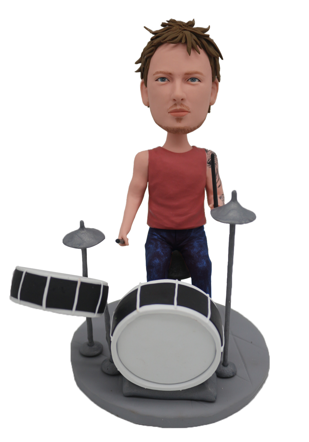 Rock Drummer Custom Bobblehead
