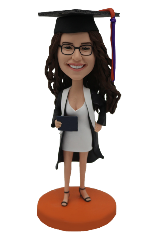 Sexy Graduation Girl Custom Bobblehead
