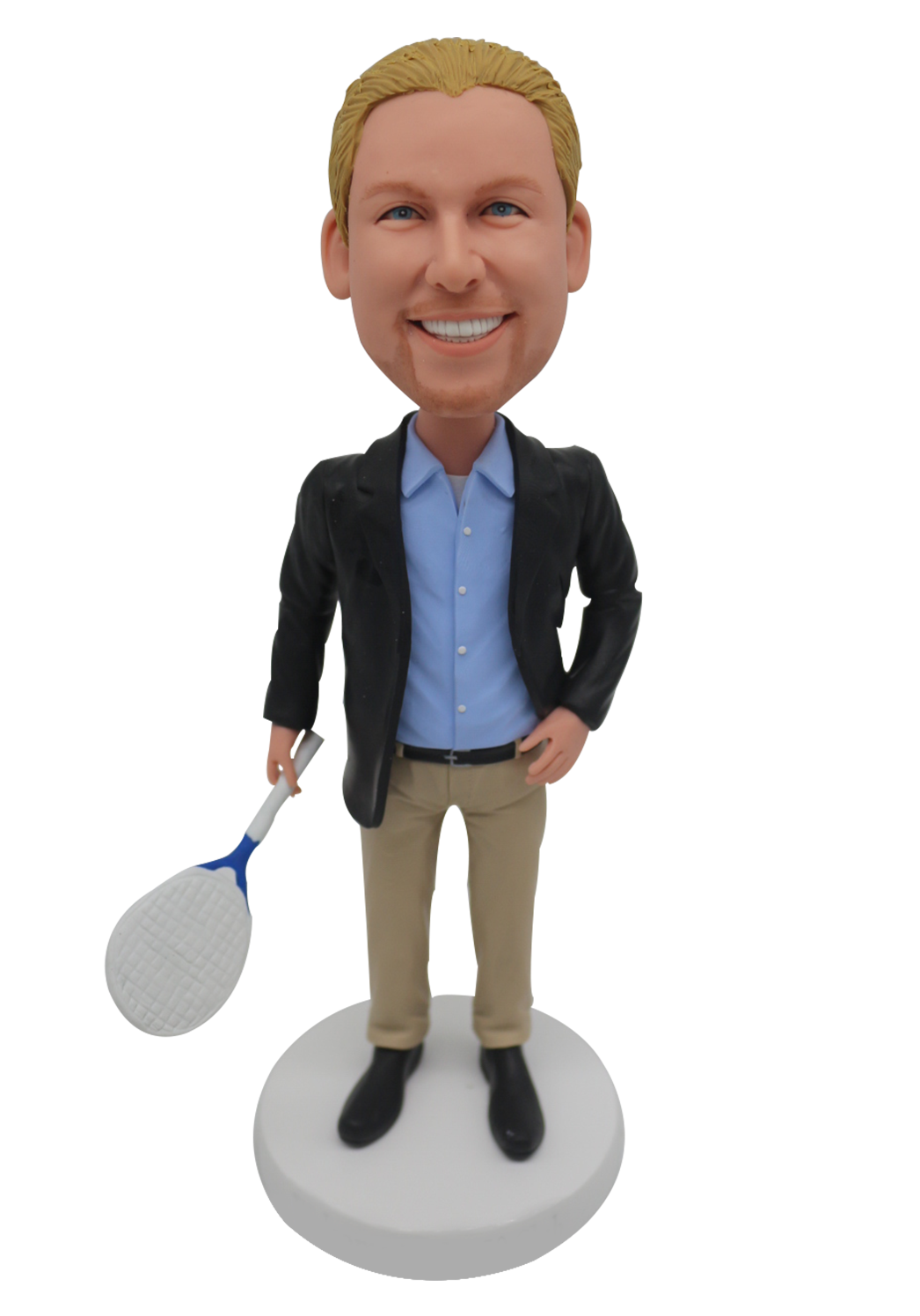 Tennis Man Custom Bobblehead-1
