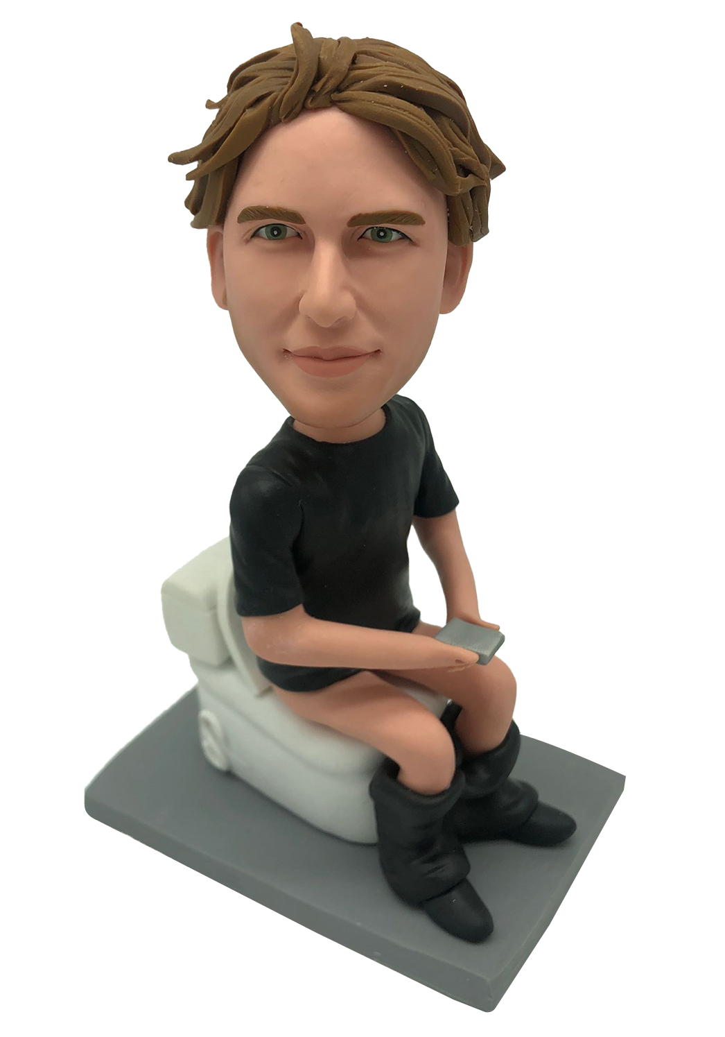 Toilet Phone Boy Custom Bobblehead