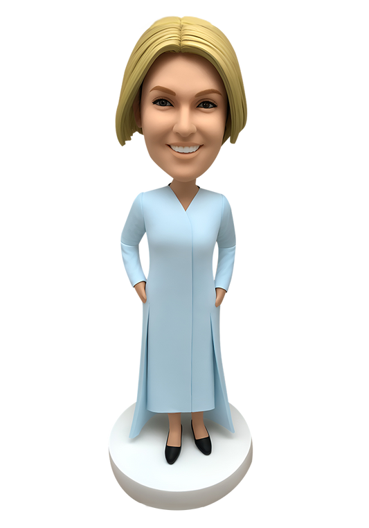 Abaya Lady Custom Bobblehead-1