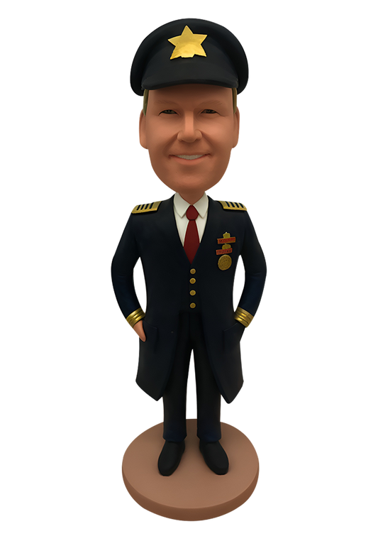 Airline Captain Custom Bobblehead-2