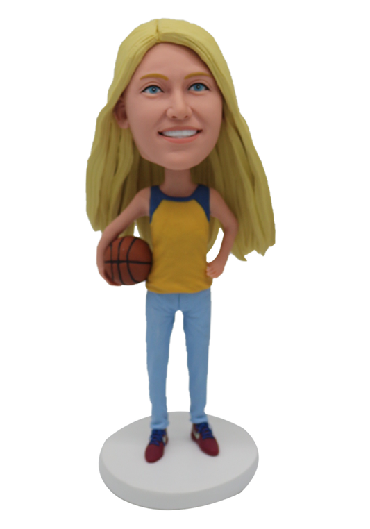 Basketball Girl Custom Bobblehead-2