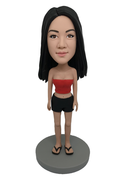 Beach Girl Custom Bobblehead