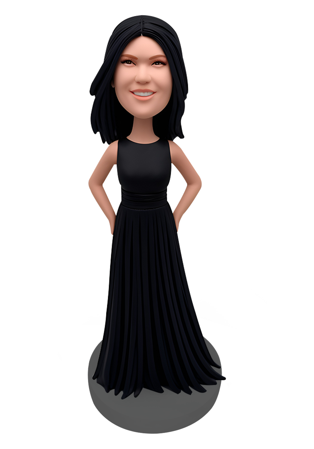 Black Evening Dress Custom Bobblehead-4
