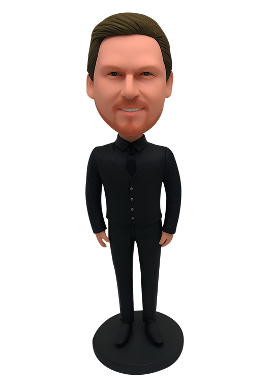 Black Shirt Custom Bobblehead-3