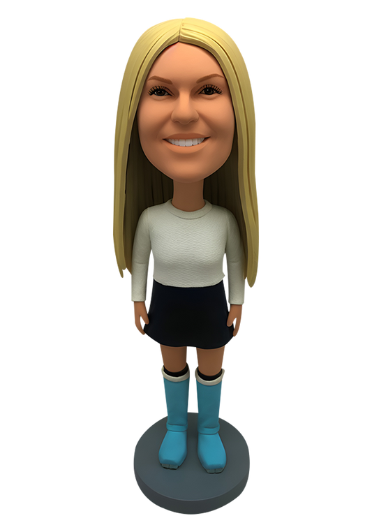Boots Girl Custom Bobblehead-1