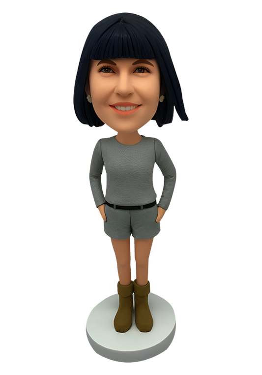 Boots Girl Custom Bobblehead-2