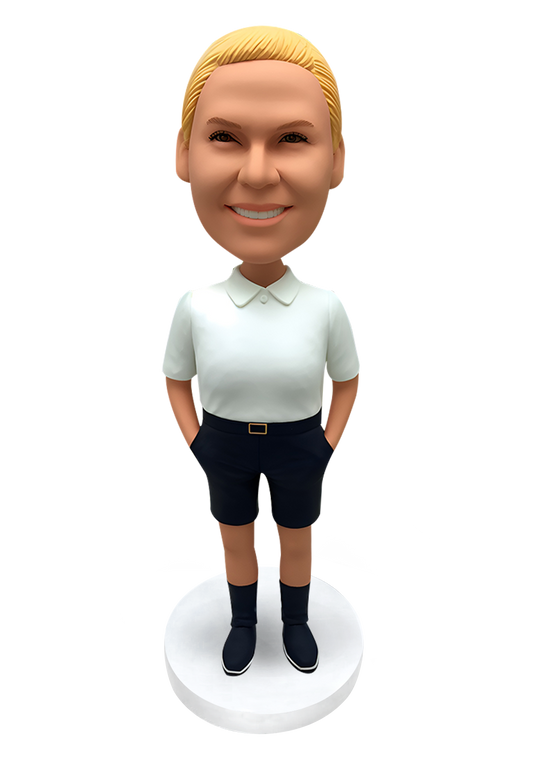 Casual Girl Custom Bobblehead-1