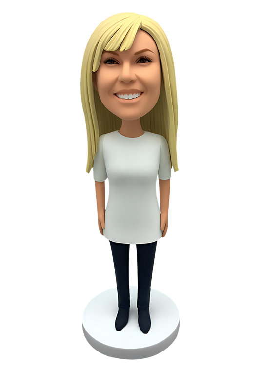 Casual Girl Custom Bobblehead-14