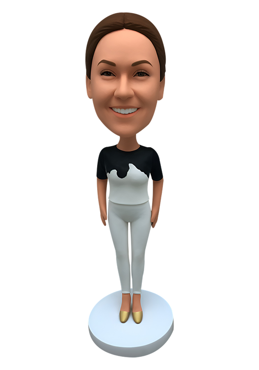 Casual Girl Custom Bobblehead-2
