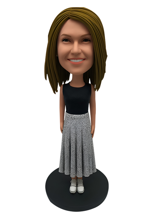 Casual Girl Custom Bobblehead