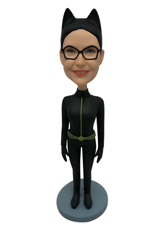 Cat Woman Style Custom Bobblehead