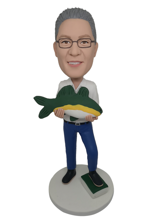 Catching a Fish Cusom Bobblehead
