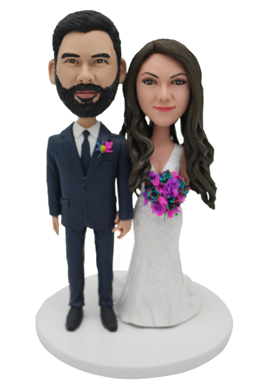 Colorful Bouquet Wedding Bobbleheads
