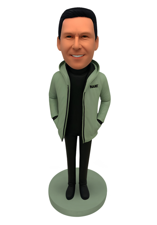 Down Jacket Man Custom Bobblehead-1
