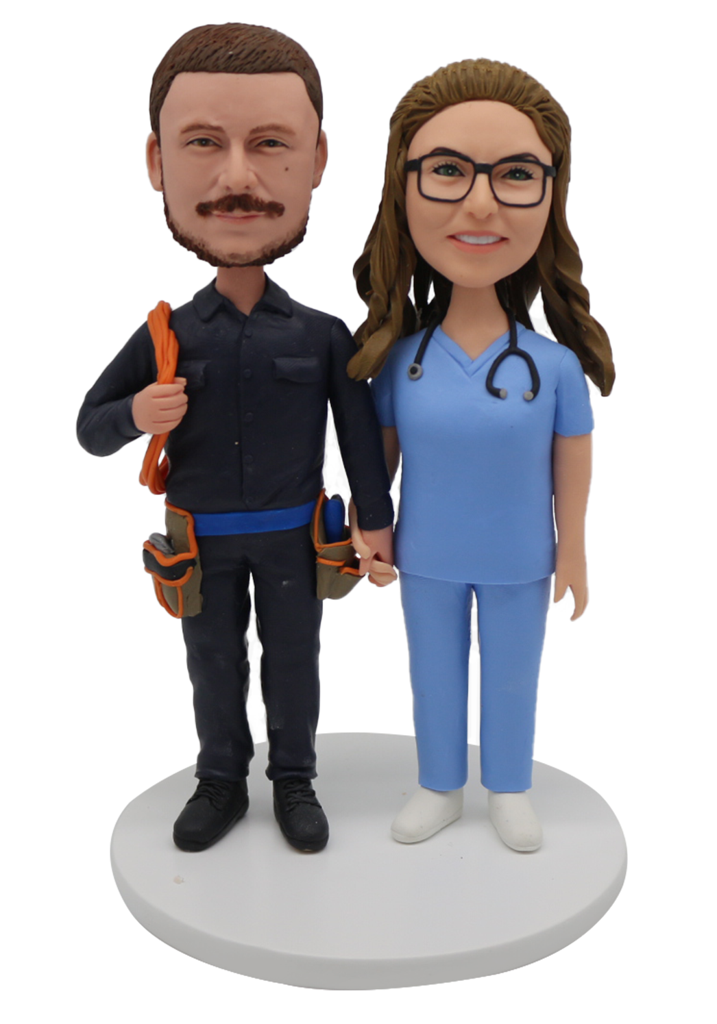 Electrician and nurse wedding Bobbleheads